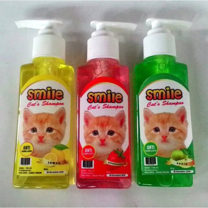 SMILE Shampo Grooming Kucing Anjing Anti Jamur Dan Kutu 100 ml