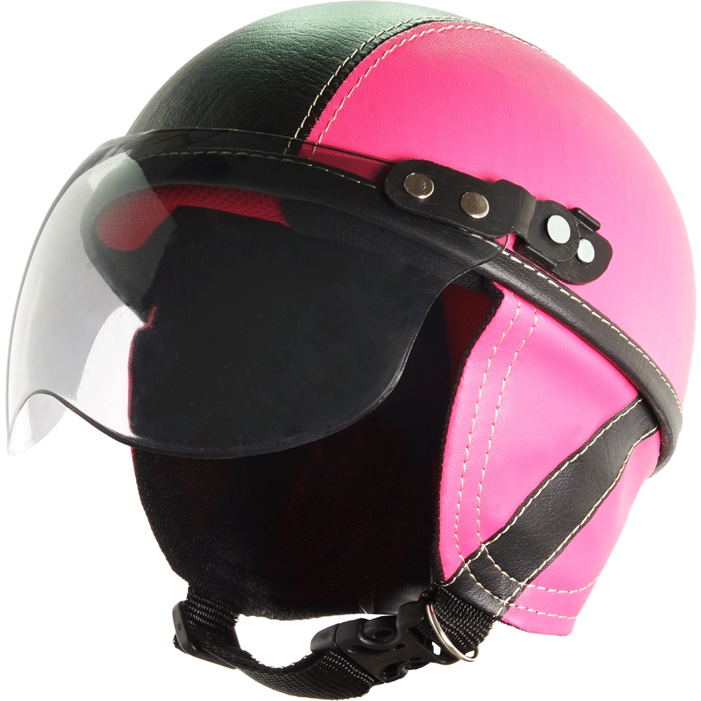 Helm Anak Untuk Usia 1-4 Tahun Polos -Pink Hitam