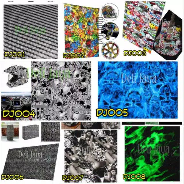 WTP WTF carbon karbon film water transfer printing non cat samurai