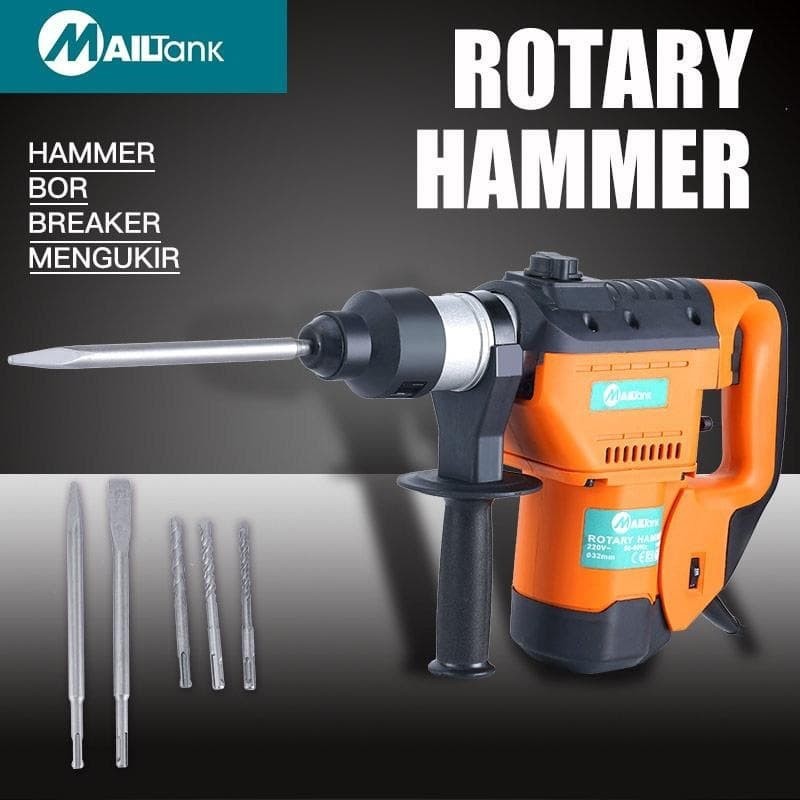 Mesin Bor rotarry hammer drill 32 mm mesin bobok tembok beton power super kuat dan tangguh sh 12