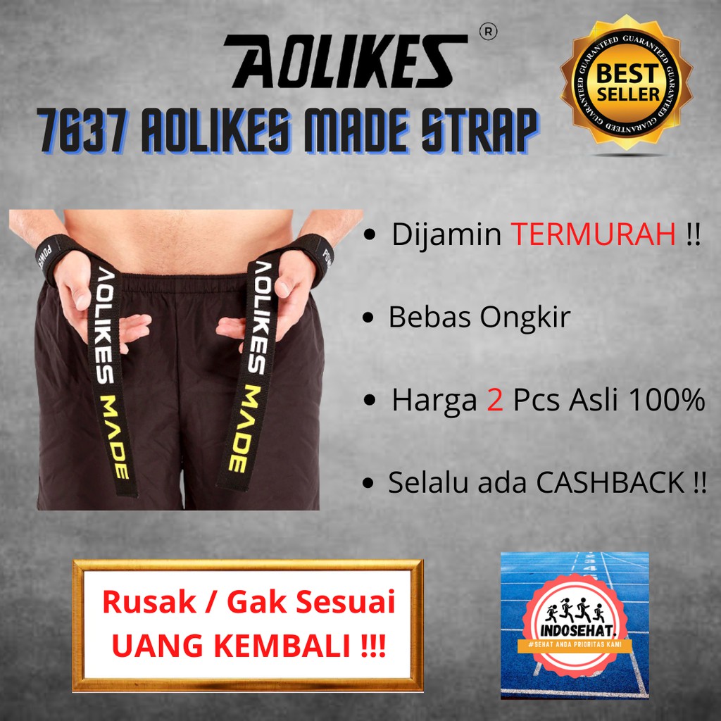 AOLIKES 7637 Powerlifting Wrist Wrap Support / Wristband - Deker Pelindung Pergelangan Tangan