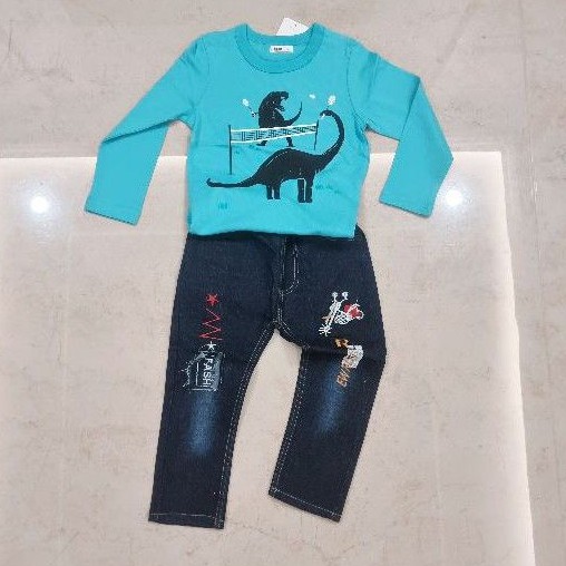 Baju Setelan anak Import / bahan super soft (1 set) kode B001