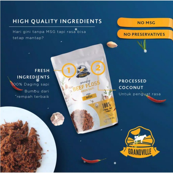 

Q12 Grandville Abon Sapi Premium Original Crunchy/Grandville Abon Spicy - Original Dw51qs