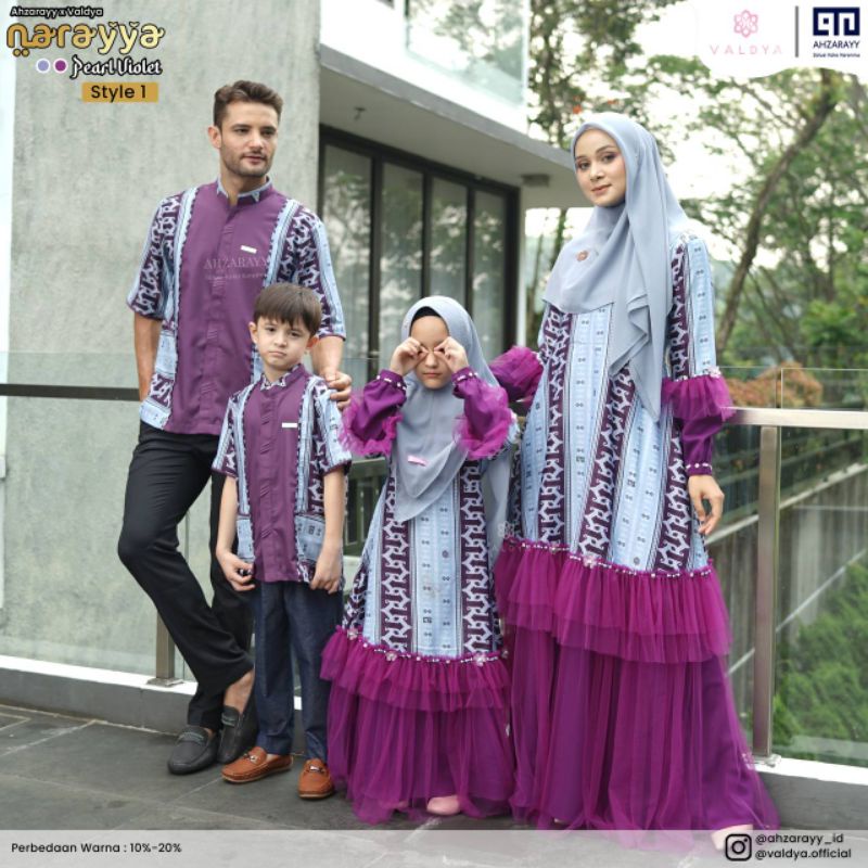 Narayya pearl violet / famset narayya by valdya ahzarayy