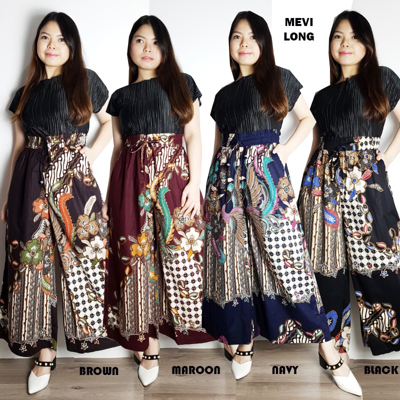 Celana Batik Wanita / Kulot Batik Panjang / Bawahan Batik Jumbo / MEVI / HEBY / SEAN / ANADA / MINOR / FUGU / MIX