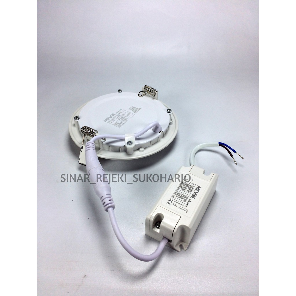 MEVAL 6W Advance Round / Bulat LED Slim Downlight IB / INBOW Putih