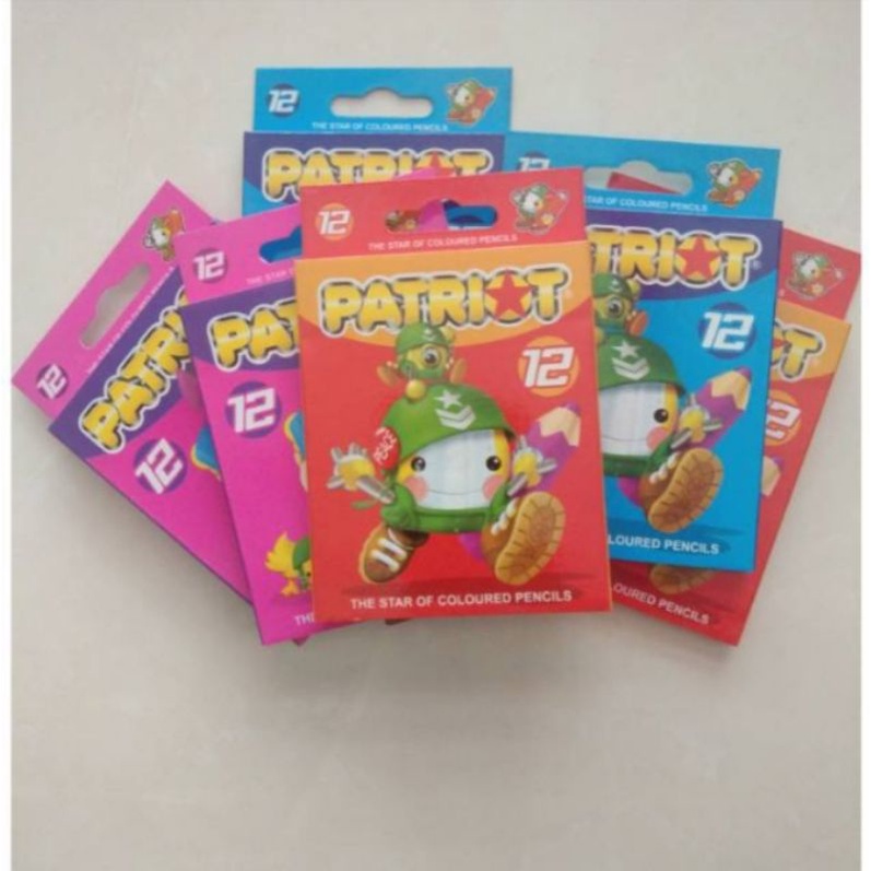 

Pensil warna Patriot Pendek 12 warna