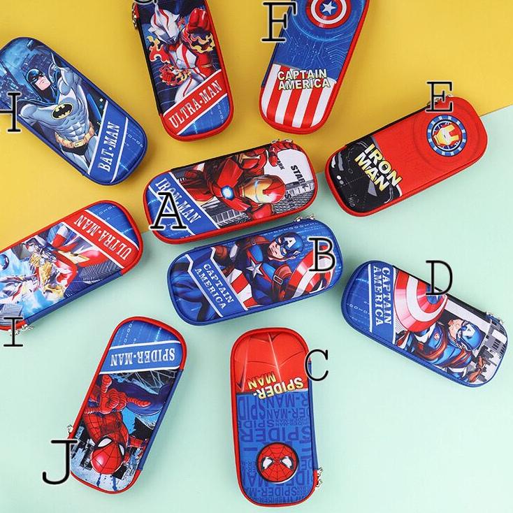 

⸨PoQ ♛⸩ KOTAK PENSIL ANAK / KOTAK PENSIL SUPERMAN SPIDERMAN CAPTAIN AMERICA IRONMAN BATMAN |Diskon lagi