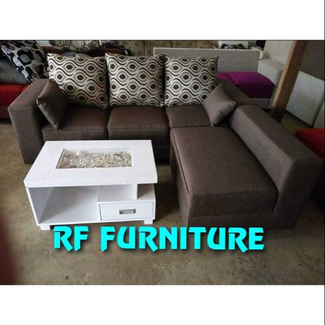 Sofa l putus + meja