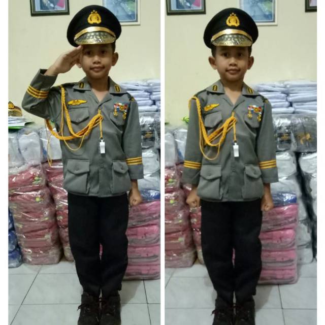 Baju profesi polisi JENDRAL anak2 size 1-4