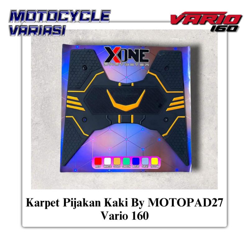 MOTOPAD27 Karpet Vario 160 Karpet Pijakan Kaki Vario 160 Bordes Vario 160