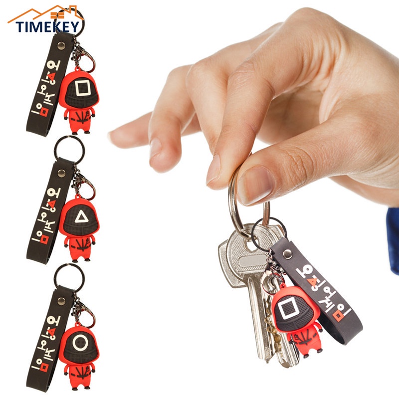 Tk Gantungan Kunci Bentuk Cumi-Cumi Bahan Pvc