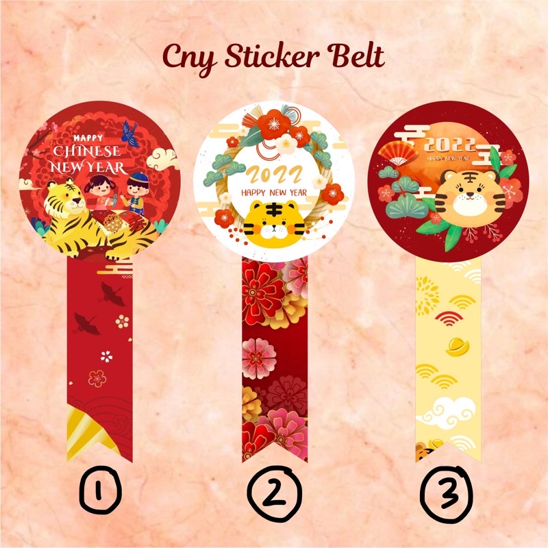 

STICKER SEGEL / SEAL / BELT IMLEK CNY 2022 CHINESE NEW YEAR 034