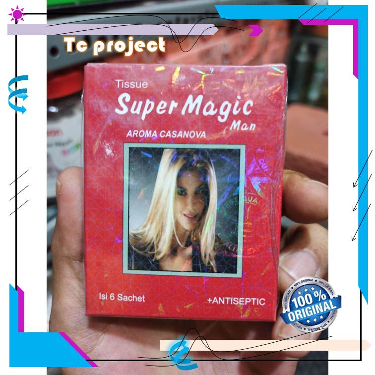 Tisu Super Magic Merah
