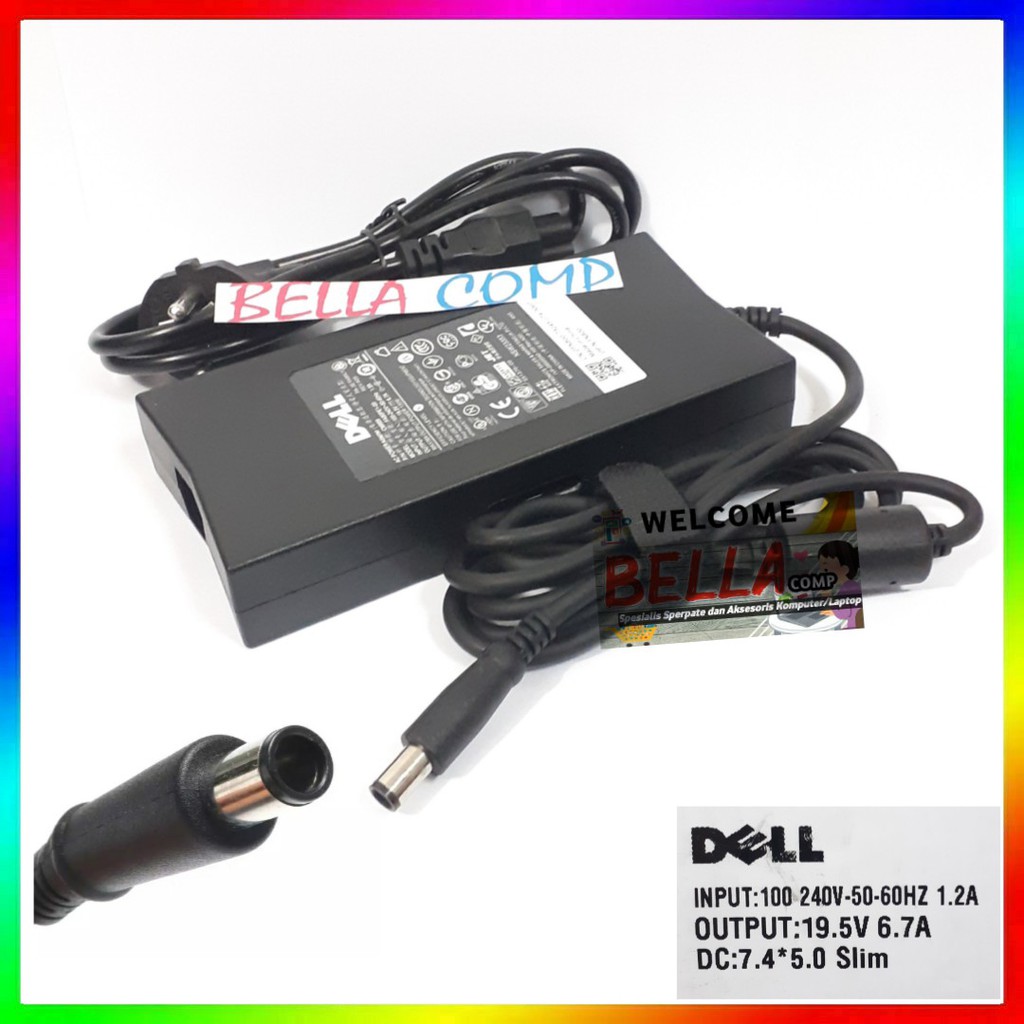 19.5V 6.7A 7.4*5.0mm Adaptor Charger laptop Dell XPS 15 Gen 2 M1210 M1710 9530 L501X L502x K5294 d23