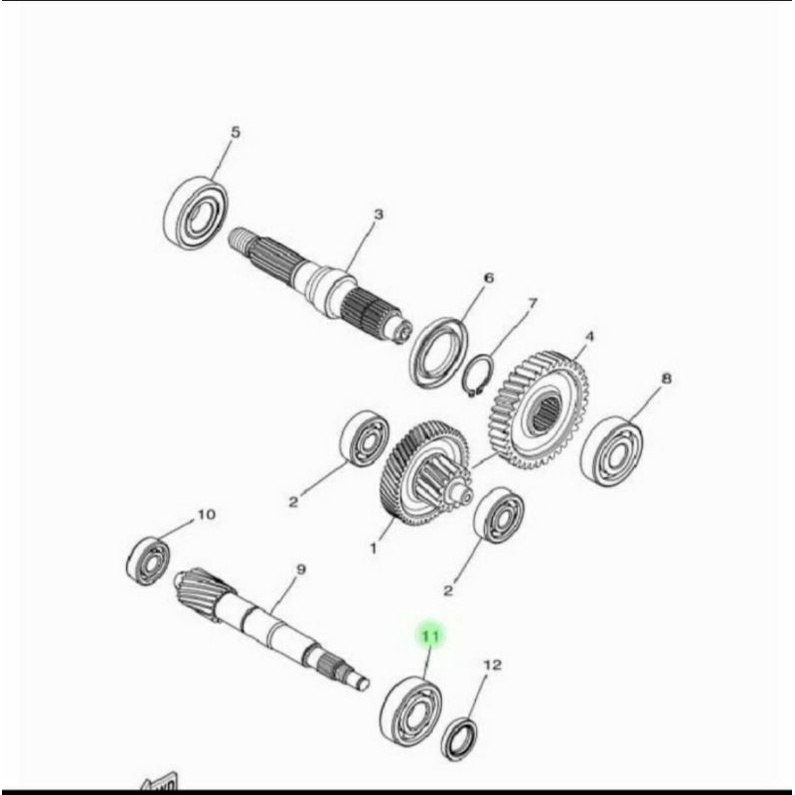 bearing as puly yamaha 6204 mio m3 mio s fino 125