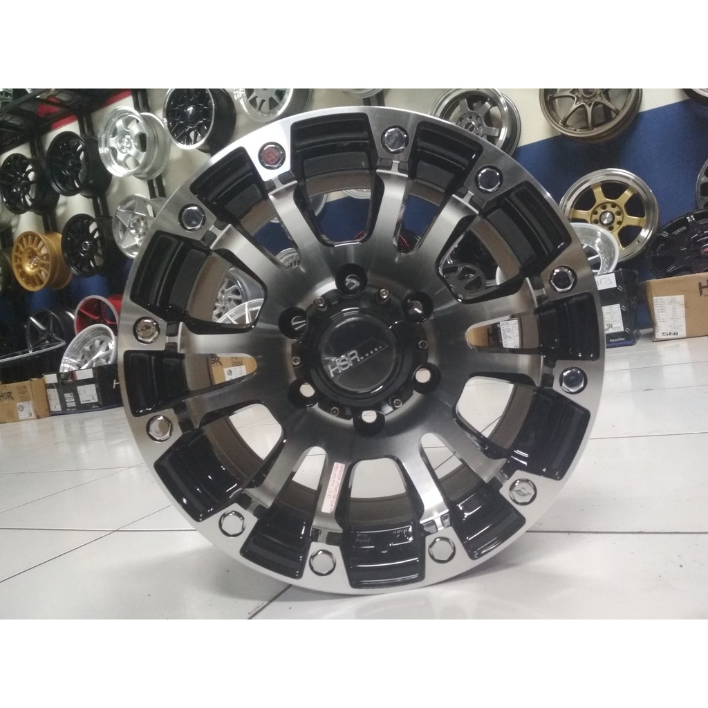 Velg Offroad Panther New Ring 15 Warna Black Machine Face