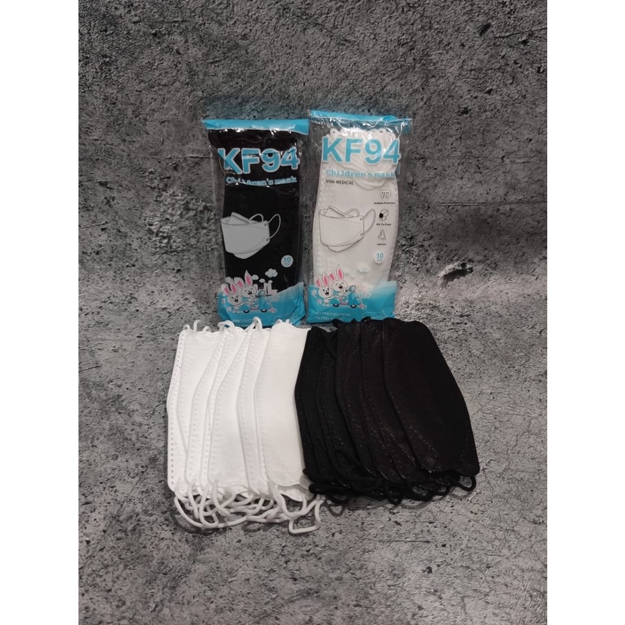 Masker KF94 anak isi 10 pcs Filter Aman Safety Higienis Kualitas Oke