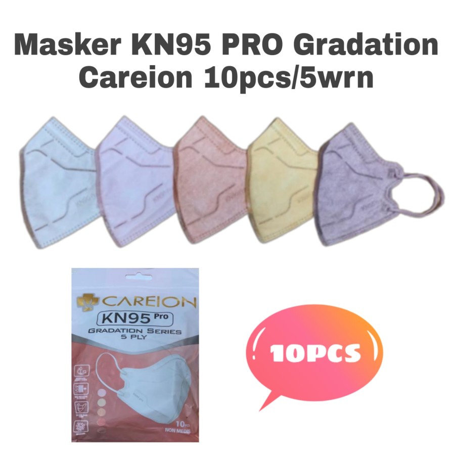 MASKER CAREION KN95 5PLY PRO GRADATION SERIES MASKER KN 95 PRO DEWASA GRADATION - KN95 PRO GRADATION