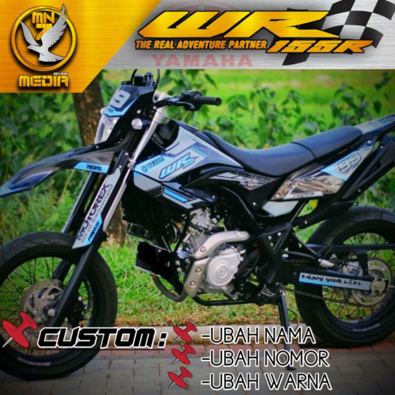 DECAL STIKER YAMAHA WR 155R~decal sticker yamaha wr 155r~Decal WR 155 Full Body~Dekal Supermoto