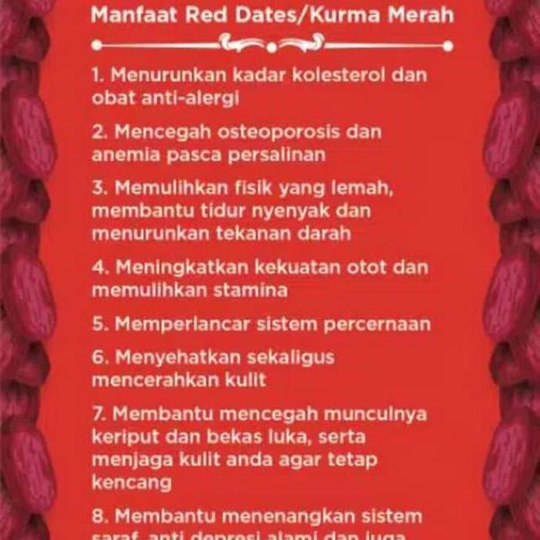 

Terlaris! 1gr Angco - Hong Zao (Red Dried Dates) Pum Dengan Varian Ukuran Jumbo/ Besar/ Sedang/