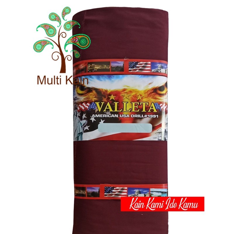Multi kain american drill valleta TR twill polos seragam celana