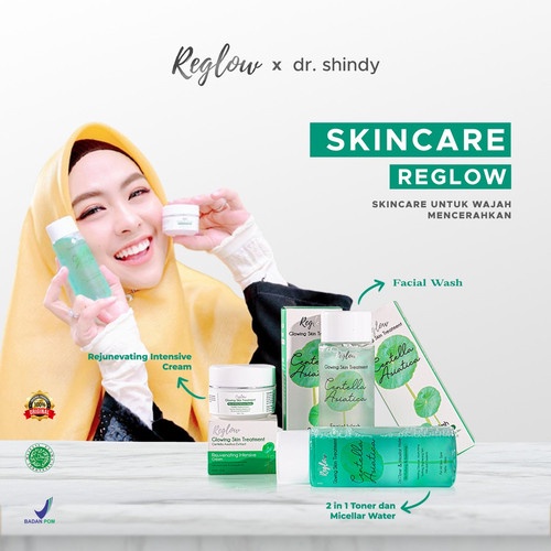 BISA COD/BAYAR DITEMPAT PAKET REGLOW GLOW SKIN TREATMENT CREAM WAJAH TONER FACIAL WASH SKINCARE DR SHINDY PUTRI ORI 100% BPOM HALAL AMAN UNTUK BUMIL BUSUI COCOK UNTUK SEMUA JENIS KULIT KUSAM KERING BERMINYAK BERJERAWAT SENSITIF ANTI AGING