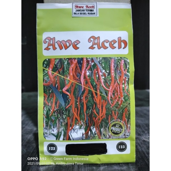 Cabe Awe Aceh Kemasan 10gr Original Cabe Aceh Tahan Virus Buah Lebat Murah Lebay