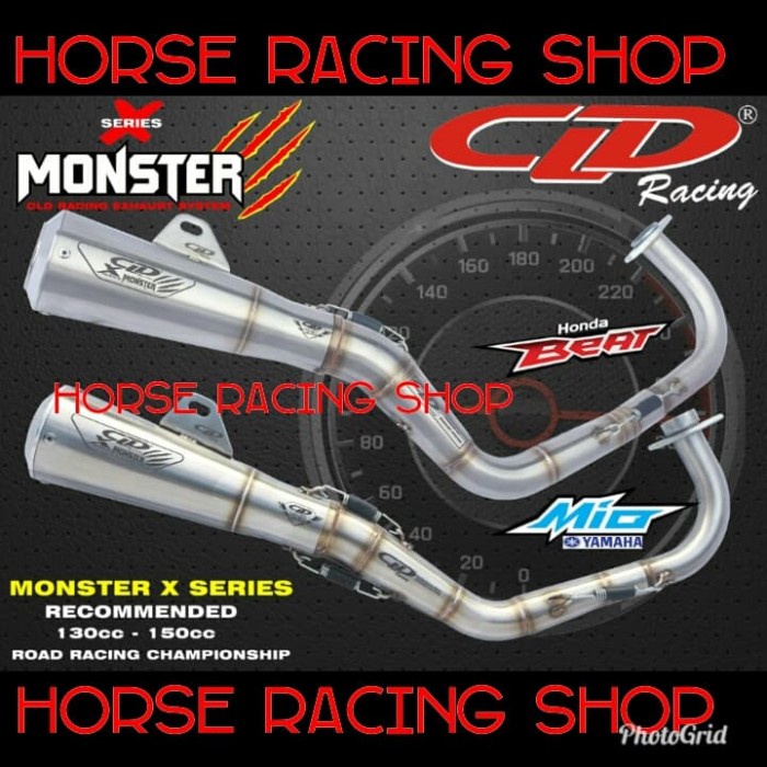 KNALPOT CLD BEAT SCOOPY MIO FINO NOUVO TYPE MONSTER X SERIES