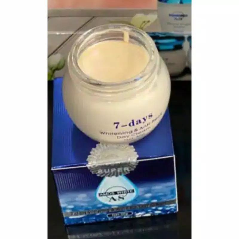 New Amos White Day Cream / Krim Siang Amos 7 Days Whitening Anti Flek Cream