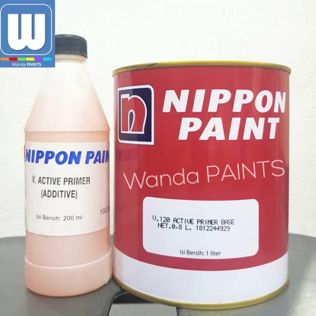 NIPPON ACTIVE PRIMER V120 (1 KG) / Cat Dasar Aluminium, Besi Galvanis