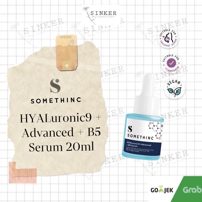 SOMETHINC HYALuronic9+ Advanced + B5 Serum Wajah 20ml NIACINAMIDE RETINOL BAKUCHIOL PEELING CERAMIC