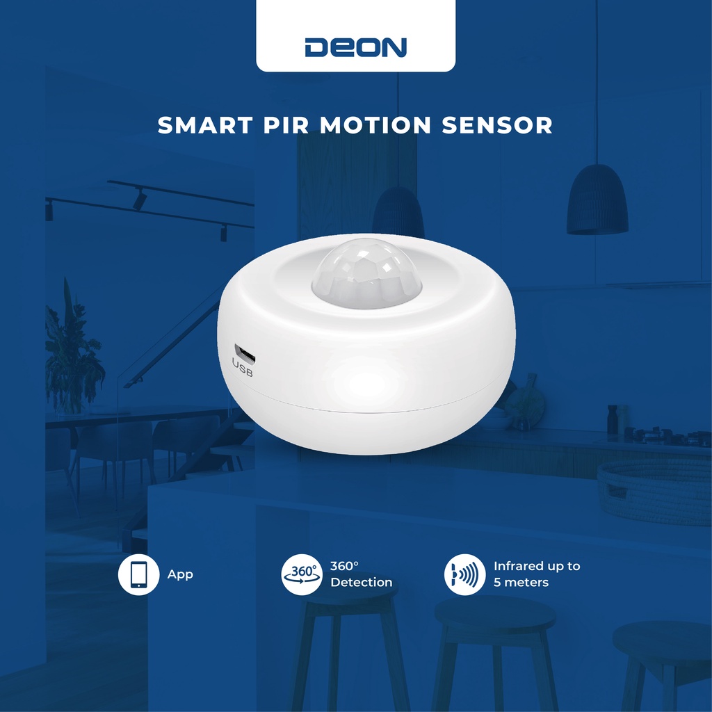 Jual DEON Smart PIR Motion Sensor Smart Living Home Sensor Gerakan WiFi