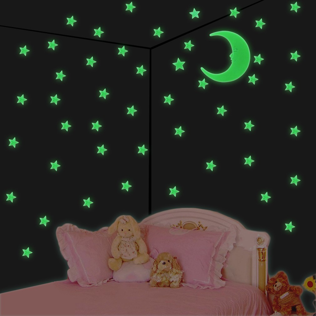  Bayar Di Tempat 12pcs Wall Sticker Glow in The Dark untuk 