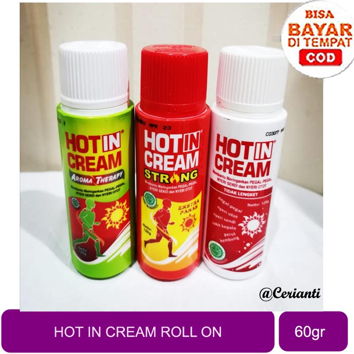 [BOTOL] [60GR] HOT IN CREAM BOTOL 60g HOTIN ORIGINAL | STRONG | AROMA THERAPHY | KRIM NYERI SENDI | NYERI OTOT _Cerianti