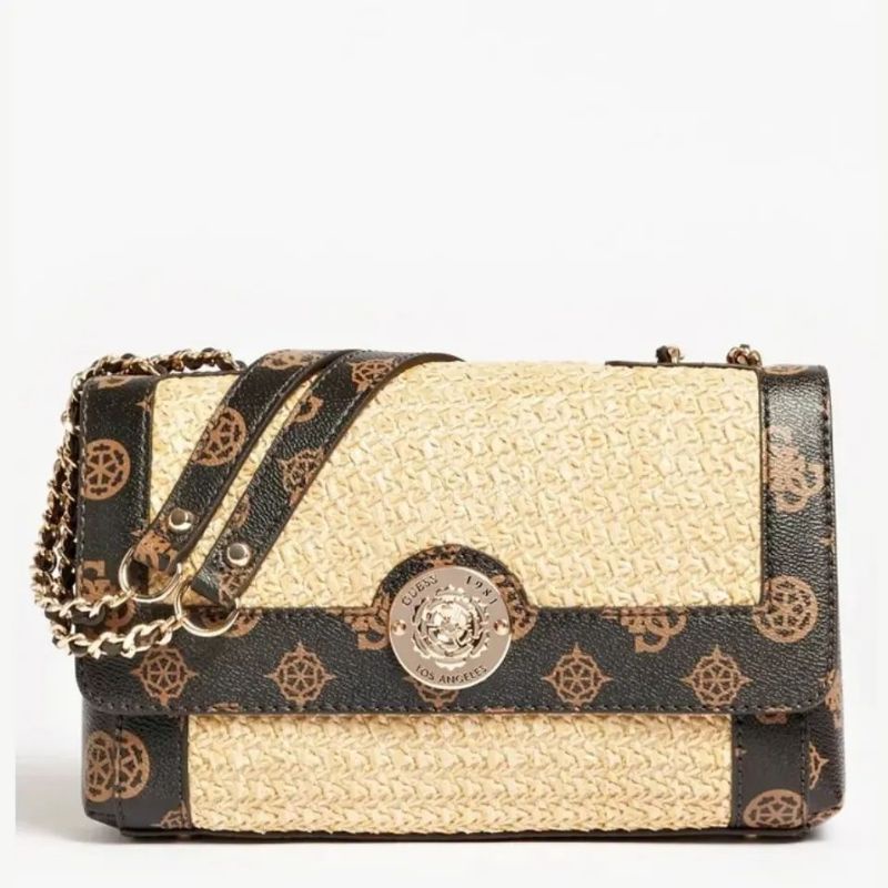 11.11 SALE | GUESSS Always Raffia Logo Convertible Crossbody Bag