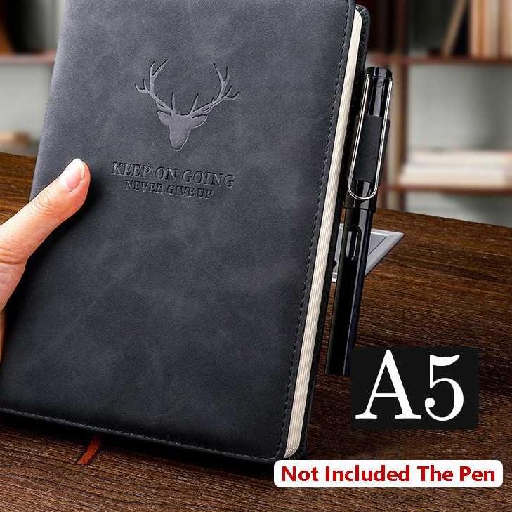 

Model Baru Buku Catatan Kerja Cover Kulit Kertas A5 / Buku Agenda / Leather Notebook / Buku Kulit
