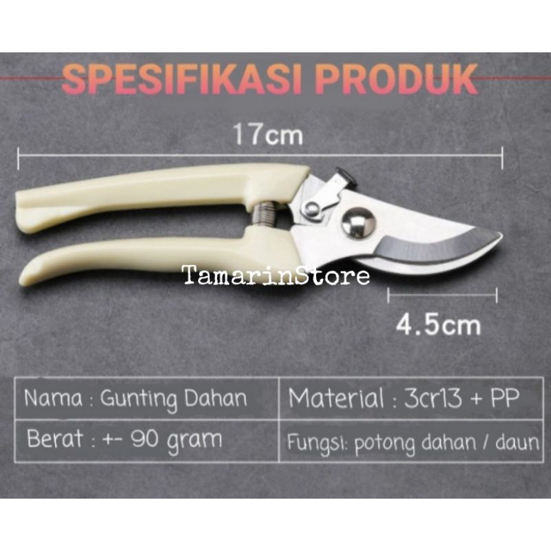 Gunting Dahan Ranting Tanaman Alat Potong Stek