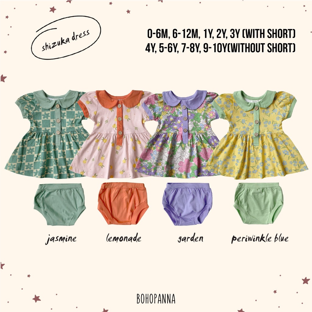 BOHOPANNA - SHIZUKA DRESS BOHOPANNA - DRESS ANAK BOHOPANNA - DRESS ANAK - DRESS BAYI - BAJU ANAK