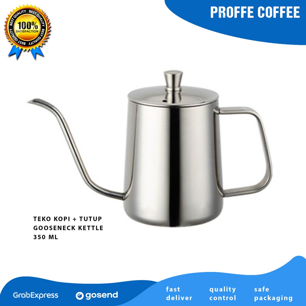 Jual Teko Kopi 350ml Coffee Kettle Teko Pour Over Gooseneck Kettle Coffee Pot Teko Leher Angsa 8286