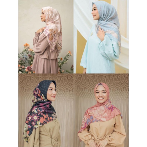 SIAP KIRIM - NEW - Kana Scarf - Loly Scarf - Pina Scarf (Charcoal, icy blue, Apple pie, Egg White. c
