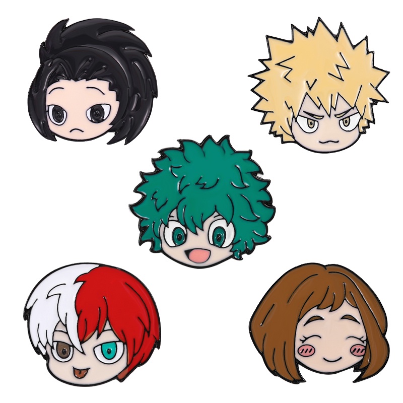 Bros Pin Desain Anime Heroes Rising Untuk Aksesoris Pakaian