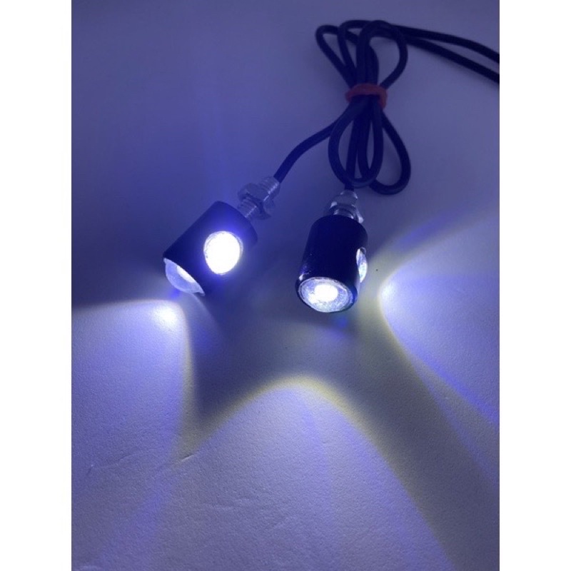 Sepasang Lampu Led Mata Elang 2 Sisi Nyala Diam 12 Volt Waterproof Eagle Eyes