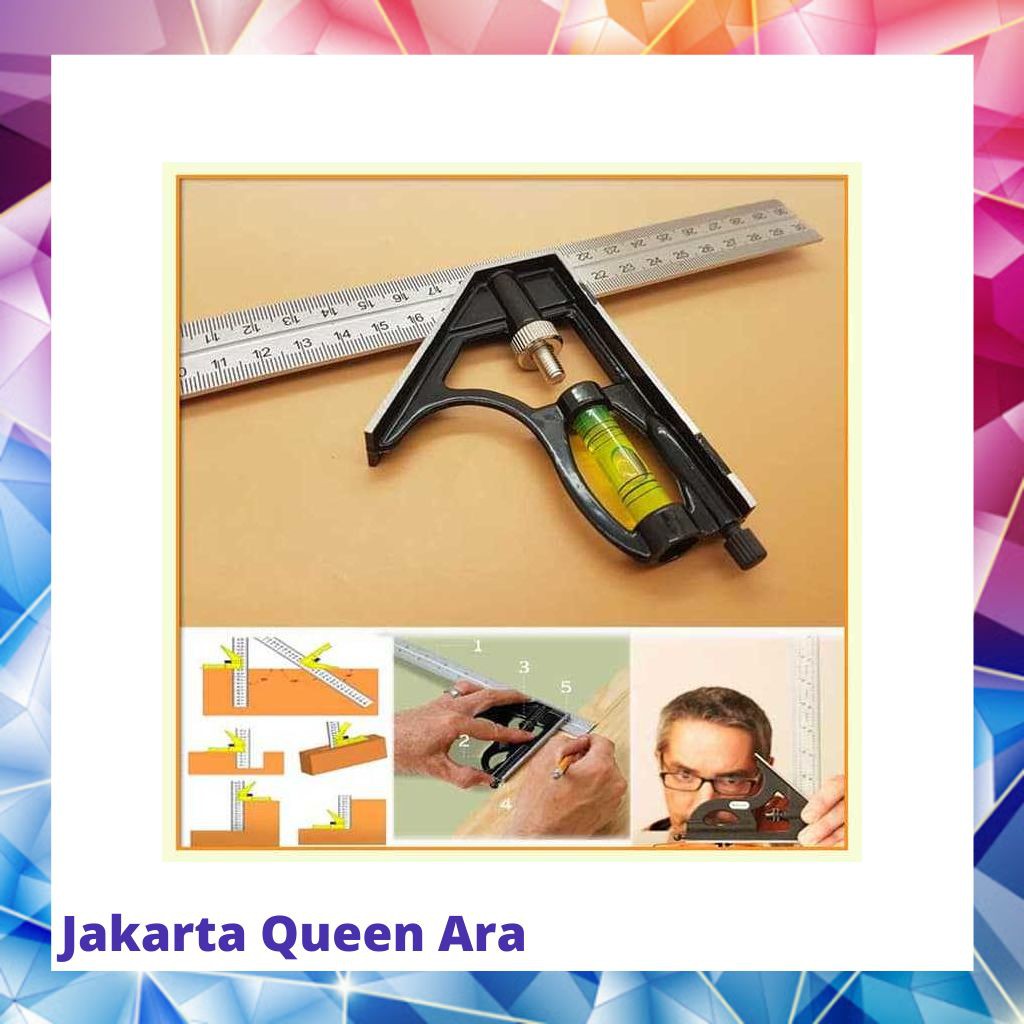 

Taffware Mistar Penggaris Siku Tukang Multifungsi - ZEAST