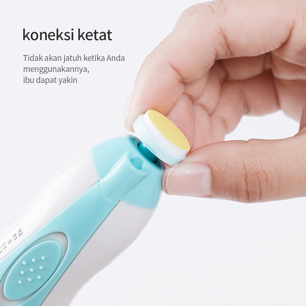 AIKOKY Gunting kuku bayi Pemotong kuku bayi elektrik