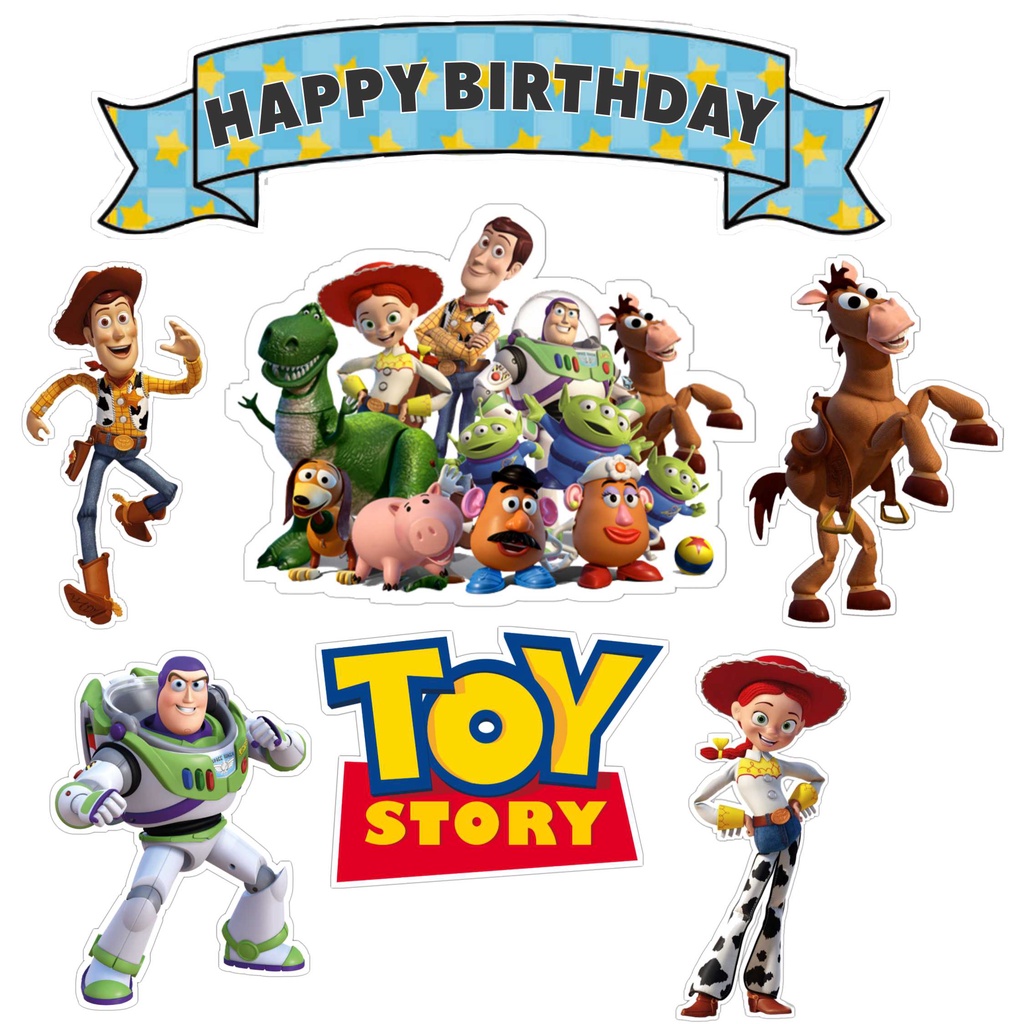 

TOPPER CAKE ULANG TAHUN / HIASAN KUE TOY STORY