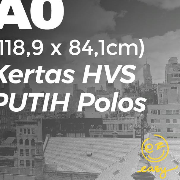 

♦ Kertas HVS A0 POLOS \ 5 Lembar ♬