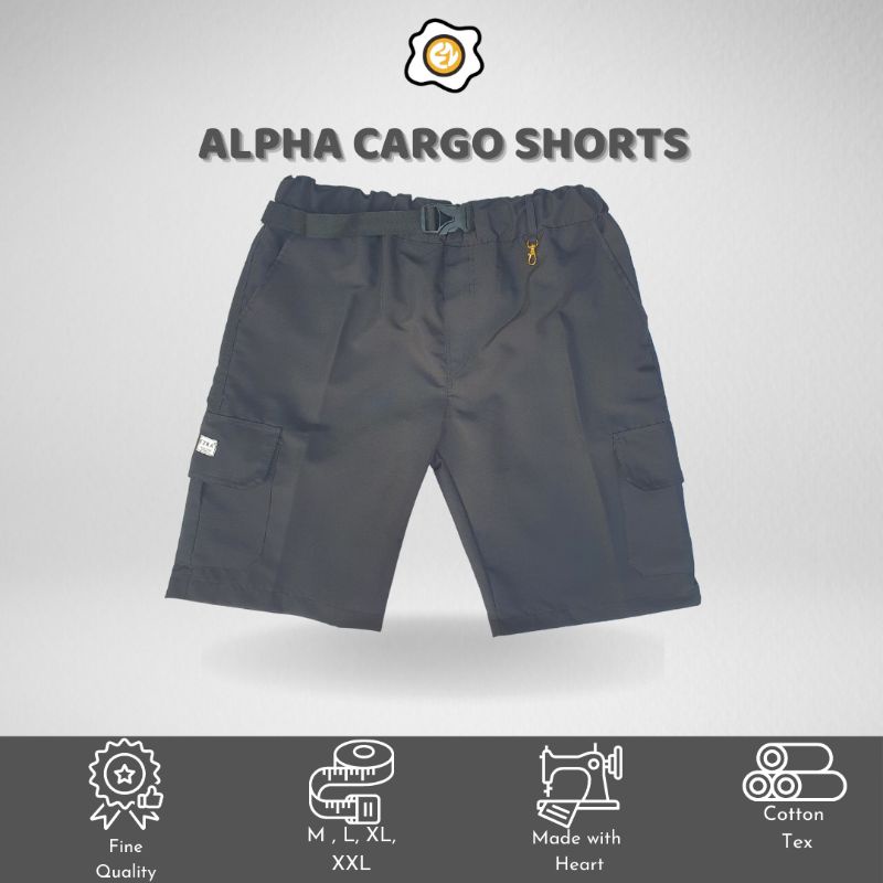 Ezra Alpha Cargo Short Pants - Celana Cargo Pendek Pria Dewasa