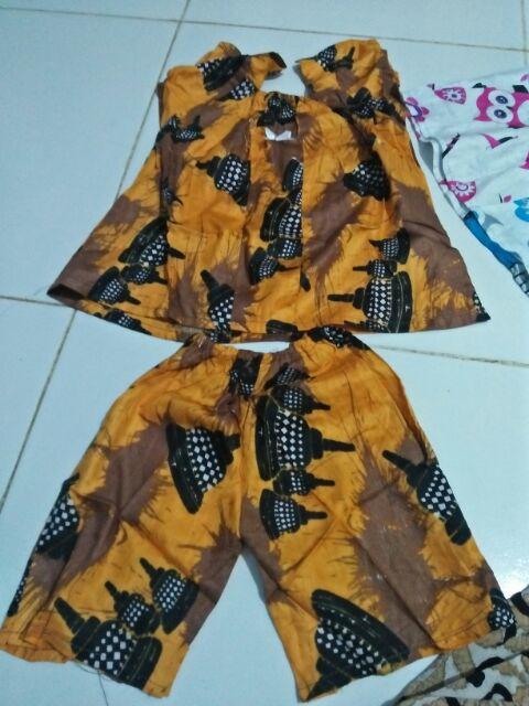 Setelan Batik Anak Perempuan 1 - 2 Th Bahan Rayon