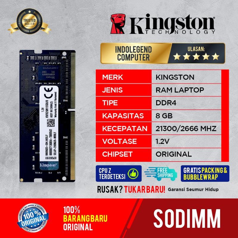 Kingston sodim ddr4 8gb pc2666